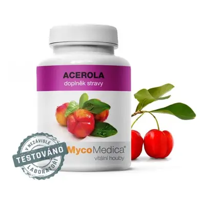 Acerola v optimální koncentraci MycoMedica 90 rostlinných kapslí