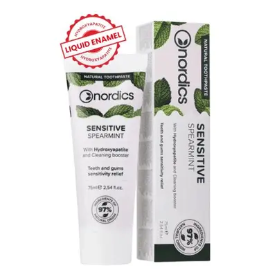 Přírodní remineralizační zubní pasta Sensitive s „tekutou sklovinou“ Nordics Oral Care 75ml