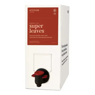 Přírodní šampon a tělové mýdlo 2v1 ATTITUDE Super leaves Essentials Bergamot a Ylang - náhradní 