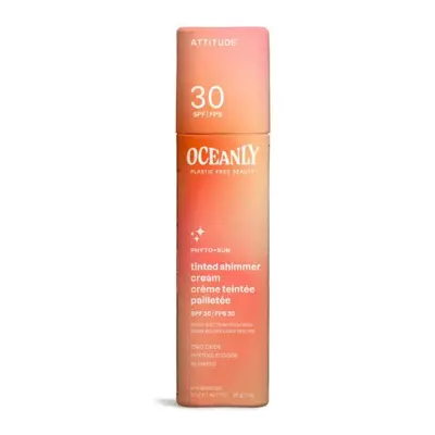 Tónující třpytivý hydratační krém SPF 30 ATTITUDE Oceanly 30g