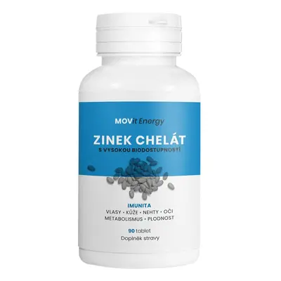 Zinek Chelát 15 mg MOVit Energy 90 tablet