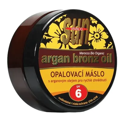 Máslo s arganovým olejem pro rychlé zhnědnutí SPF6 VIVACO 200 ml