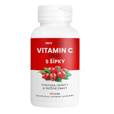 Vitamín C 500 mg s šípkem MOVit Energy 90 tbl.