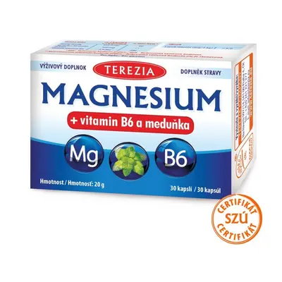 Magnézium + vitamin B6 a meduňka TEREZIA 30 kapslí