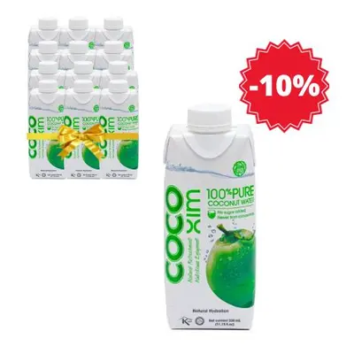 XL balení - Kokosová voda 100 % Pure COCOXIM 12x330 ml