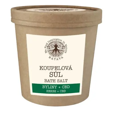 Sůl do koupele Byliny+CBD Natava 500g