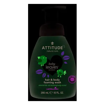 Dětská mycí pěna (2 v 1) ATTITUDE Baby leaves bez vůně 295 ml