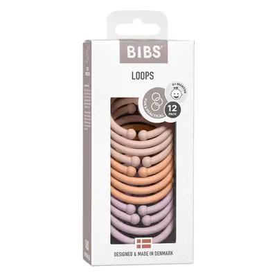 BIBS Loops kroužky 12 ks - Blush / Peach / Dusky Lilac