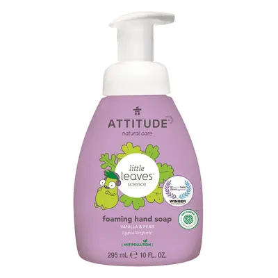 Dětské pěnivé mýdlo na ruce ATTITUDE Little leaves s vůní vanilky a hrušky 295 ml