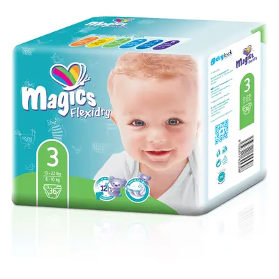 Magics Flexidry vel. 3 Midi 6 - 10 kg, 36 ks