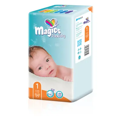 Magics Flexidry vel. 1 Newborn 2 - 5 kg, 50 ks