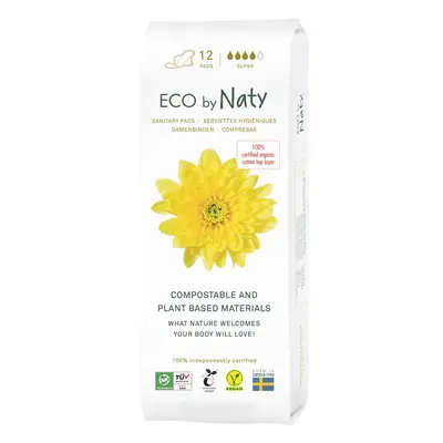 Eco Naty Dámské ECO vložky Naty - super (12 ks)