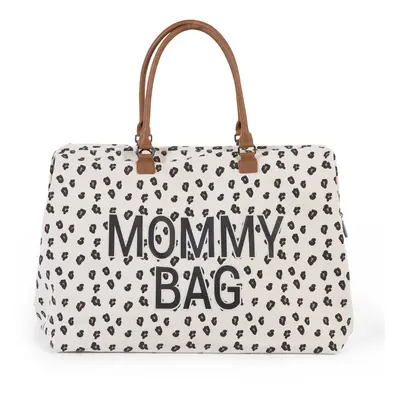 CHILDHOME PŘEBALOVACÍ TAŠKA MOMMY BAG CANVAS LEOPARD