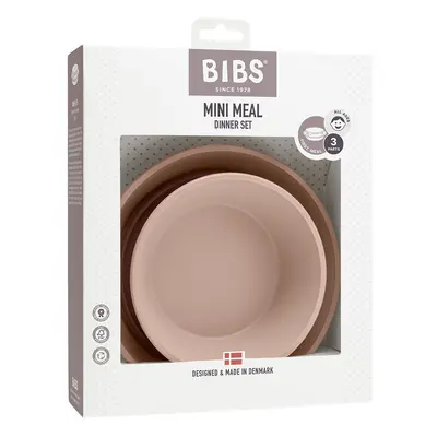 BIBS talíř a miska s víčkem - Blush