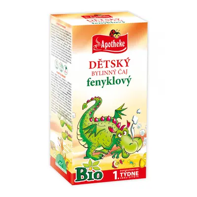 Apotheke DĚTSKÝ ČAJ BIO Fenyklový 20 x 1,5 g