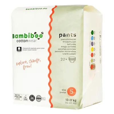 Bambiboo plenky PANTS Velikost 5. (20 ks)12-17kg