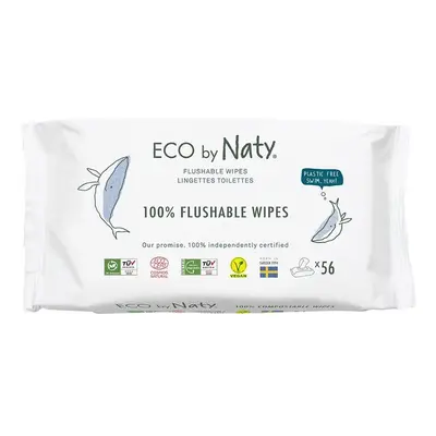 Eco Naty ECO vlhčené ubrousky Naty bez vůně- splachovatelné 56 ks