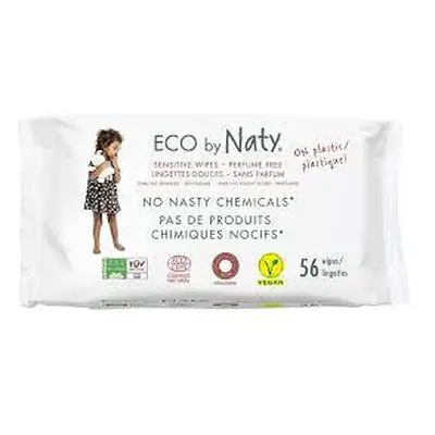 Eco Naty ECO vlhčené ubrousky Naty bez vůně - pro citlivou pokožku (56 ks)