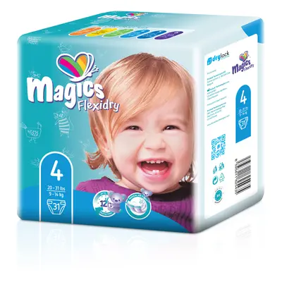 Magics Flexidry vel. 4 maxi 9 - 14 kg, 31 ks