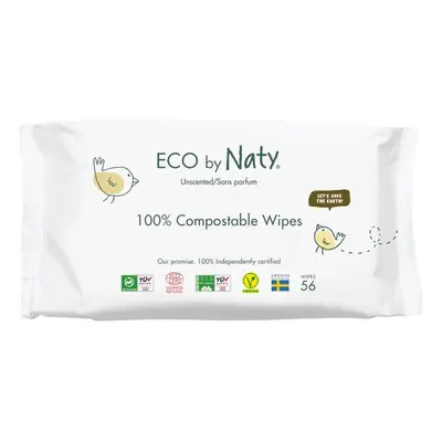 Eco Naty ECO vlhčené ubrousky Naty bez vůně - pro citlivou pokožku (56 ks)