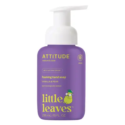 Dětské pěnivé mýdlo na ruce ATTITUDE Little leaves s vůní vanilky a hrušky 295 ml