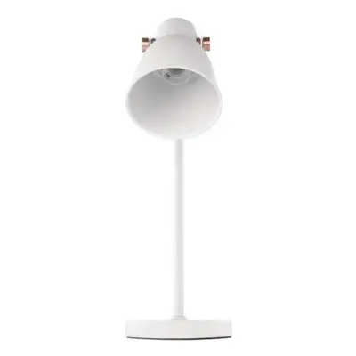 EMOS Z7621W Stolní lampa JULIAN na žárovku E27, bílá