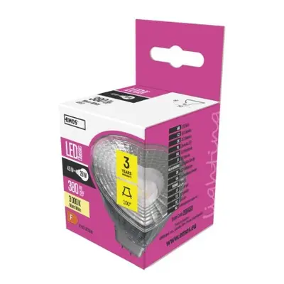 EMOS LED žárovka Classic MR16 GU5,3 4,5W teplá bílá