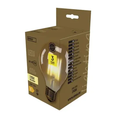 EMOS LED žárovka Vintage G95 E27 4W teplá bílá+