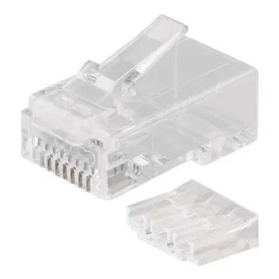 EMOS Konektor RJ45 pro UTP kabel (drát), bílý, 20 ks