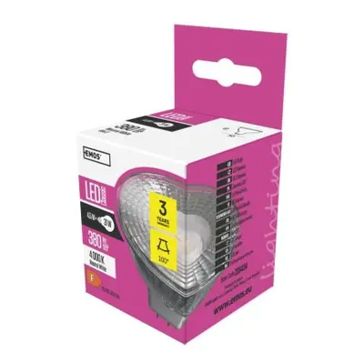 EMOS LED žárovka Classic MR16 GU5,3 4,5W neutrální bílá