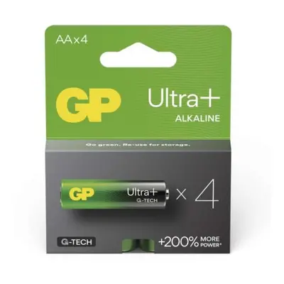 Alkalická baterie GP Ultra Plus AA (LR6), 4 ks