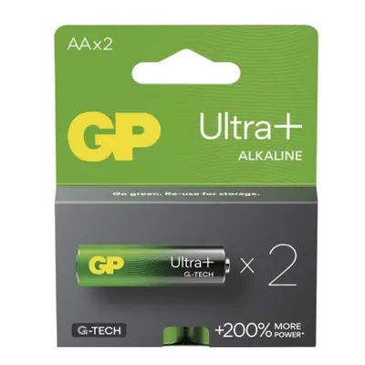 Alkalická baterie GP Ultra Plus AA (LR6), 2 ks