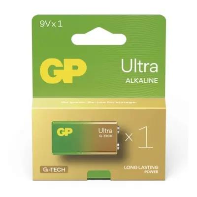 Alkalická baterie GP Ultra 9V (6LF22), 1 ks