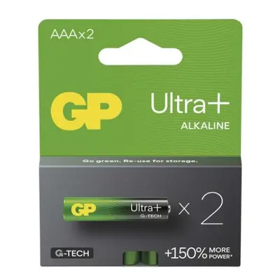 Alkalická baterie GP Ultra Plus AAA (LR03), 2 ks