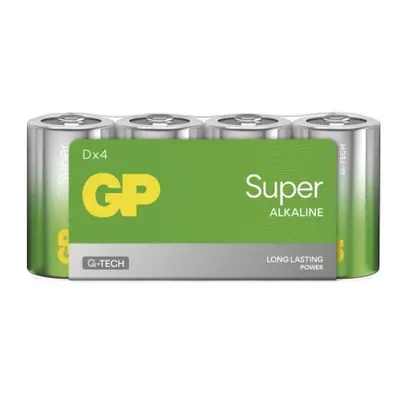 Alkalická baterie GP Super D (LR20), 4 ks