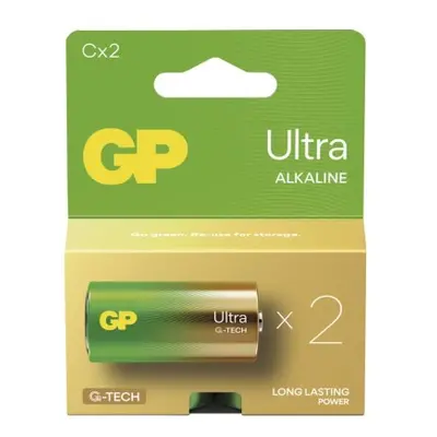 Alkalická baterie GP Ultra C (LR14), 2 ks