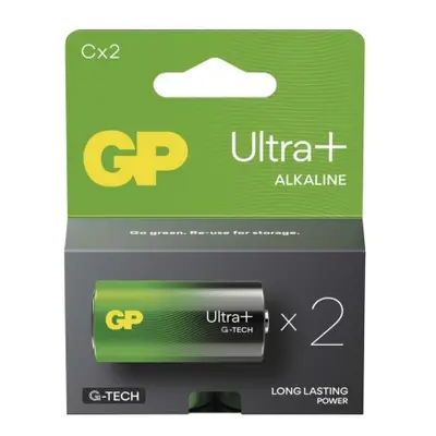 Alkalická baterie GP Ultra Plus C (LR14), 2 ks