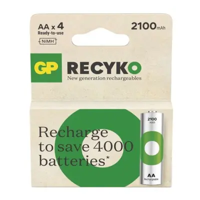 Nabíjecí baterie GP ReCyko 2100 AA (HR6), 4 ks 1032224210