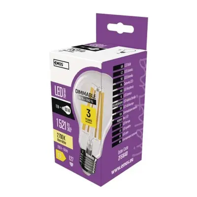 EMOS LED žárovka Filament A60 / E27 / 11W (100W) / 1521 lm /