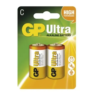 Alkalická baterie GP Ultra C (LR14), 2 ks