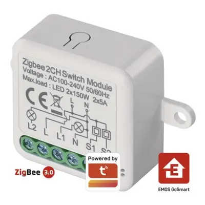 GoSmart modul spínací IP-2102SZ, ZigBee, 2-kanálový