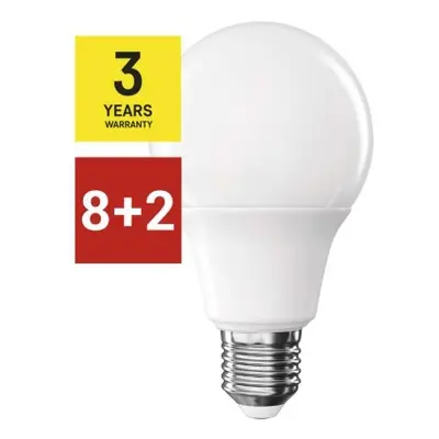 8 + 2 zdarma – LED žárovka Classic A60 / E27 / 9,5 W (75 W) / 1 055 lm / teplá bílá