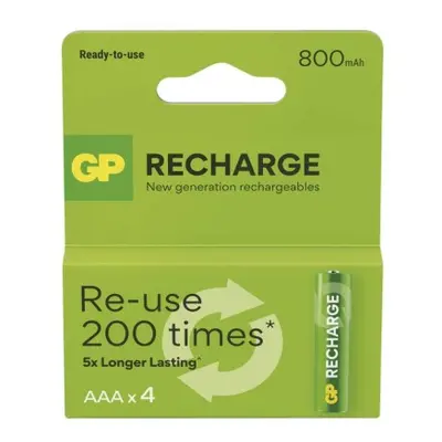 Nabíjecí baterie GP Recharge 800 AAA (HR03) 4ks