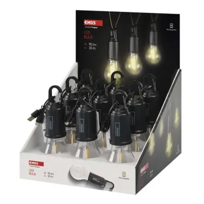 LED žárovka s USB napájením, 9 ks, box