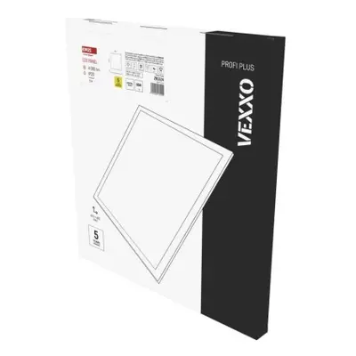 LED panel VEXXO 60×60, čtvercový přisazený bílý, 33W, neutrální bílá