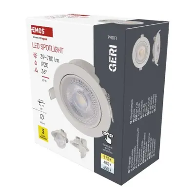 LED bodové svítidlo GERI 6,5W 780LM IP20 CCT bílá