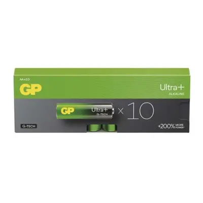 Alkalická baterie GP Ultra Plus AA (LR6), 10 ks