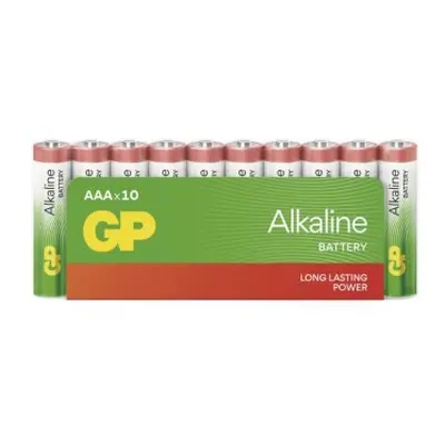 Alkalická baterie GP Alkaline AAA (LR03), 10 ks