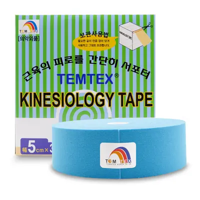 Temtex kinesio tape Classic XL, modrá tejpovací páska 5cm x 32m