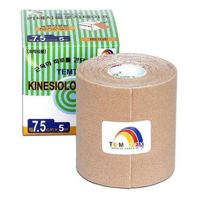 Temtex kinesio tape Classic, béžová tejpovací páska 7,5cm x 5m